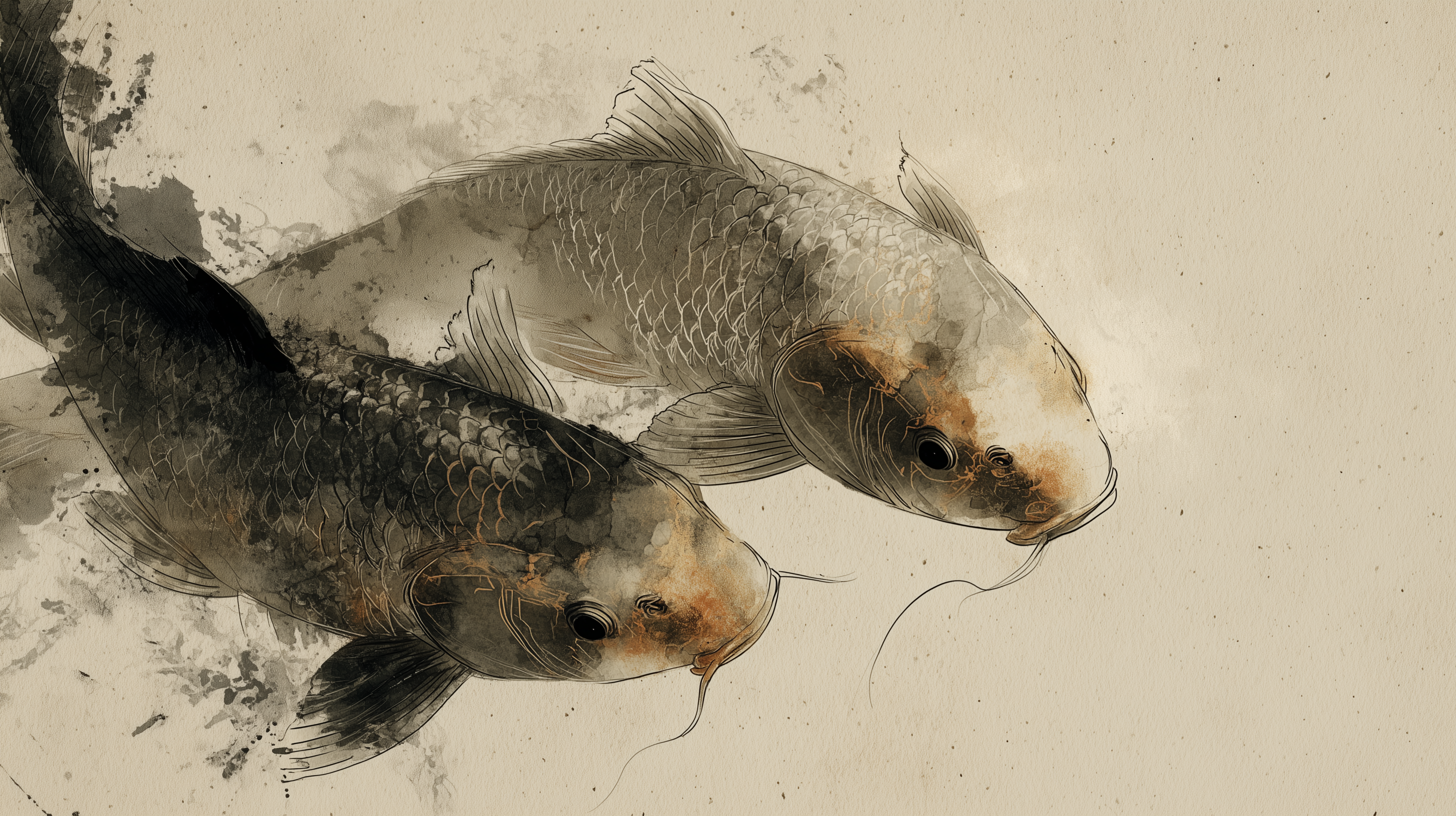 fond d'écran Koï 1440p hd téléchargement gratuit