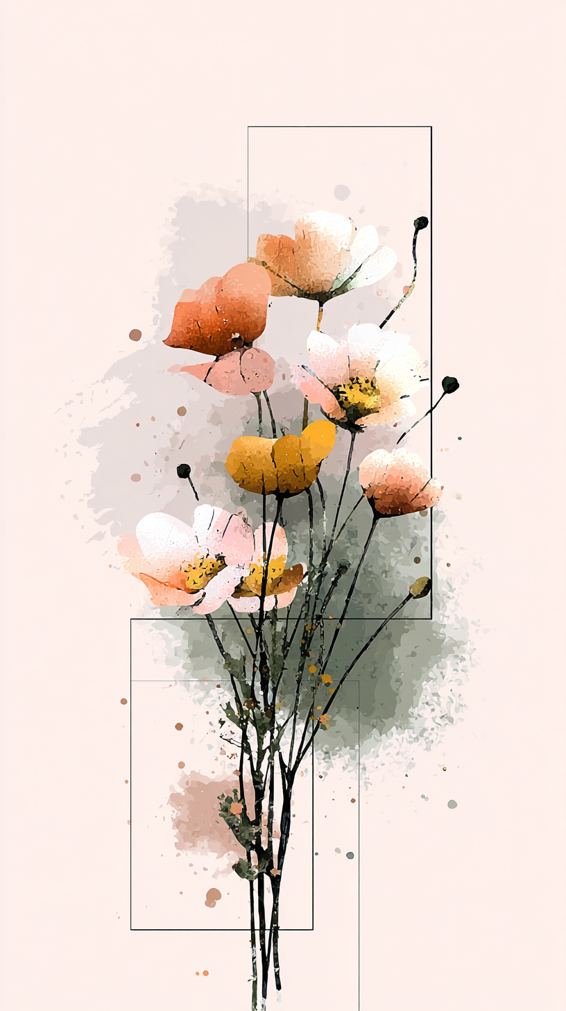 fond d'écran Bouquet de fleurs iphone 14 gratuit