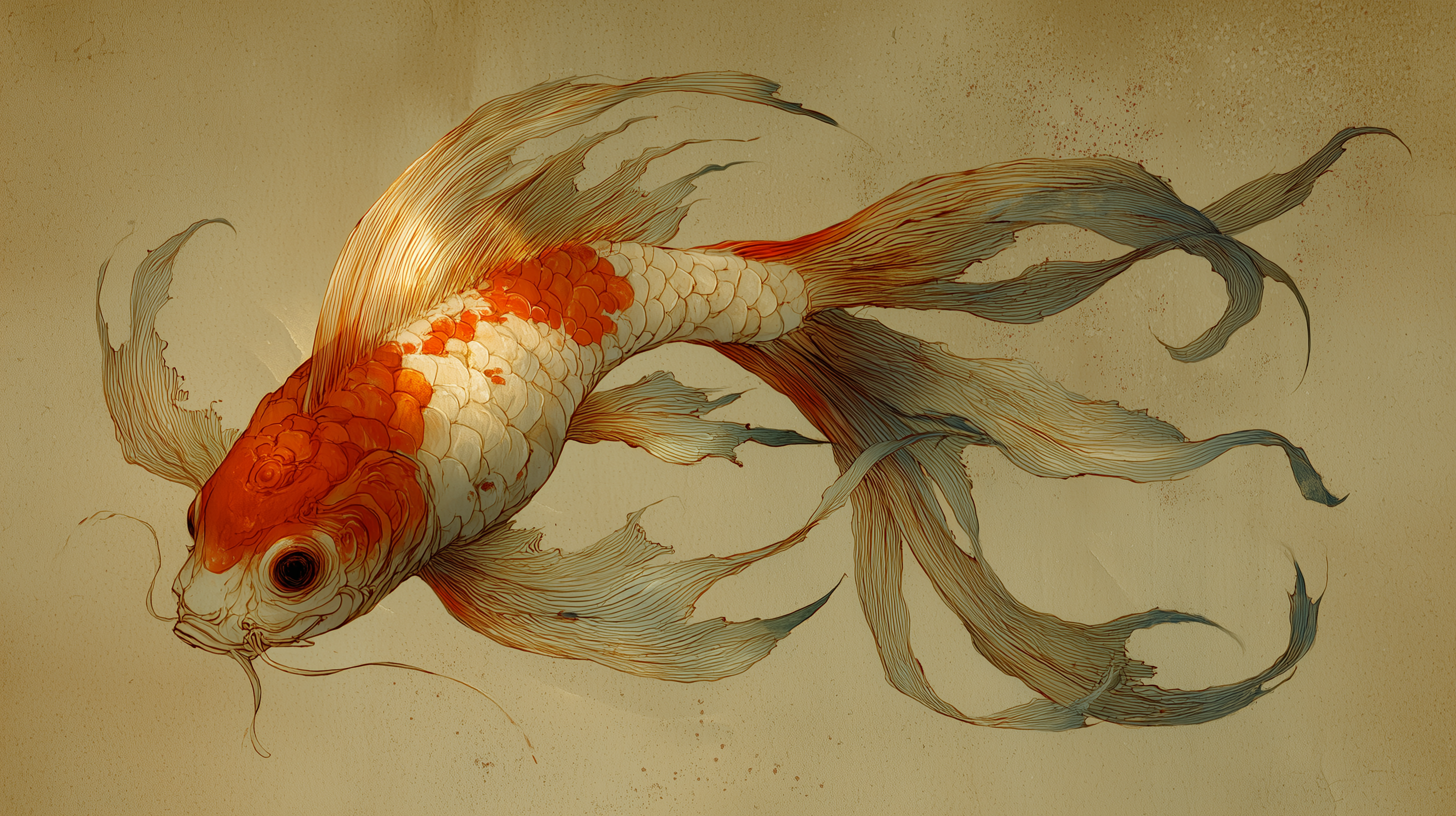 fond d'écran Koï 1920x1080 téléchargement gratuit