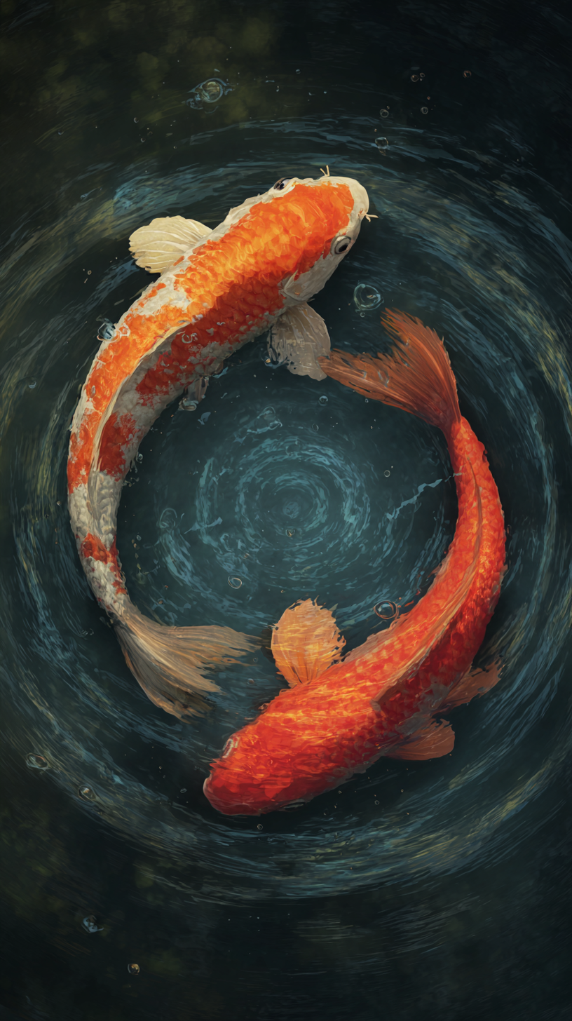 fond d'écran Koï pour téléphone télécharger gratuit