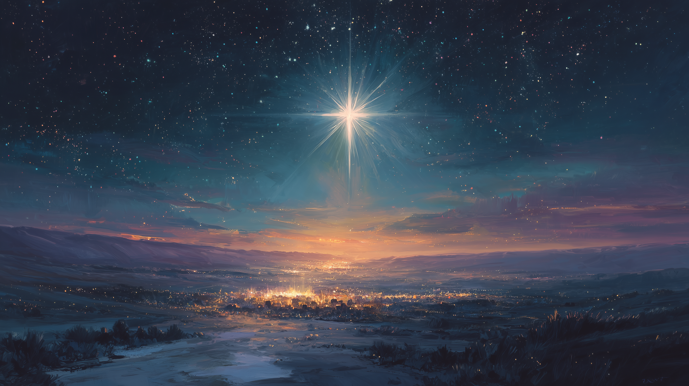 fond d'écran Étoile de Bethléem pour mac téléchargement gratuit