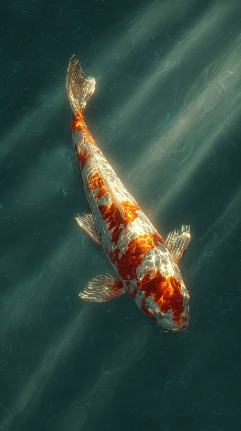 fond d'écran Koï téléphone Oppo télécharger gratuit