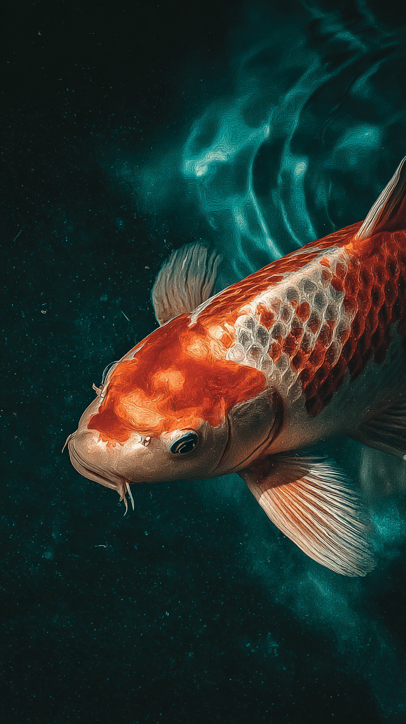 photo fond d'écran Koï iphone télécharger gratuit