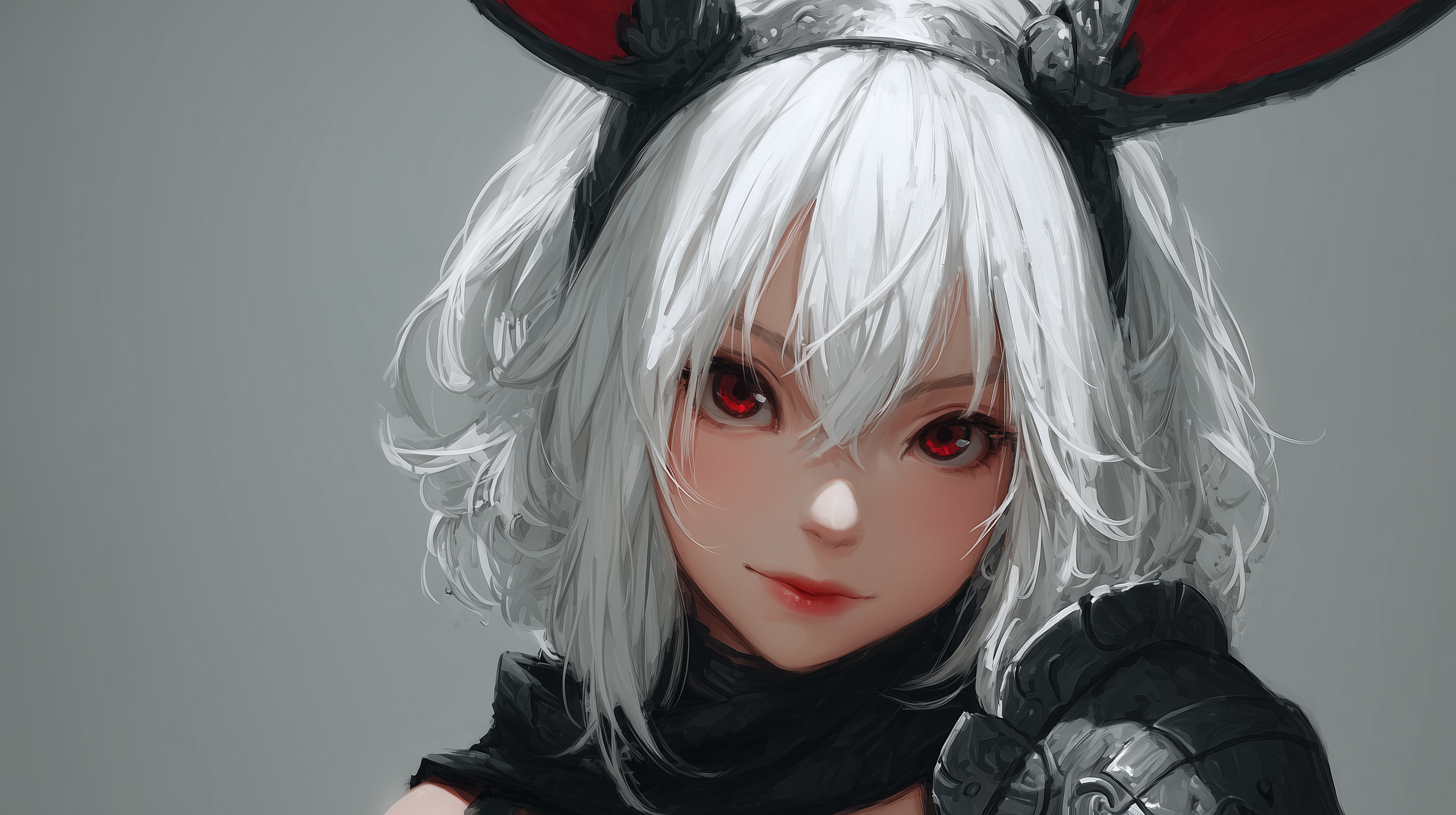 fond d'écran fille lapin 4k windows téléchargement gratuit