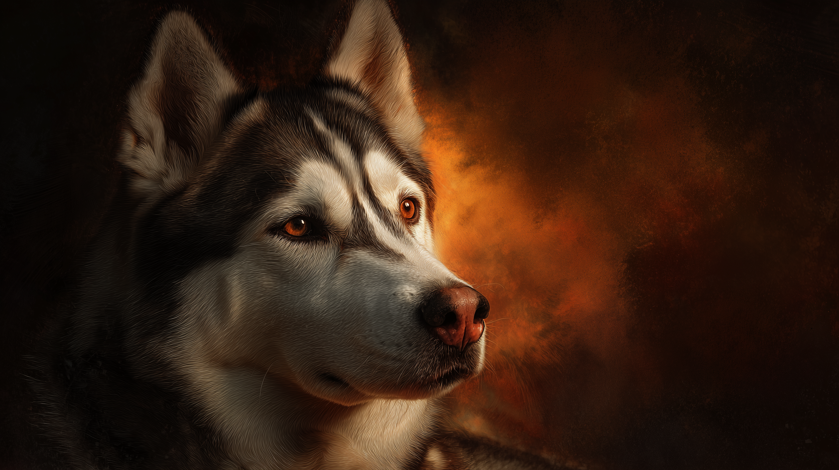 fond d'écran Husky Huawei téléchargement gratuit