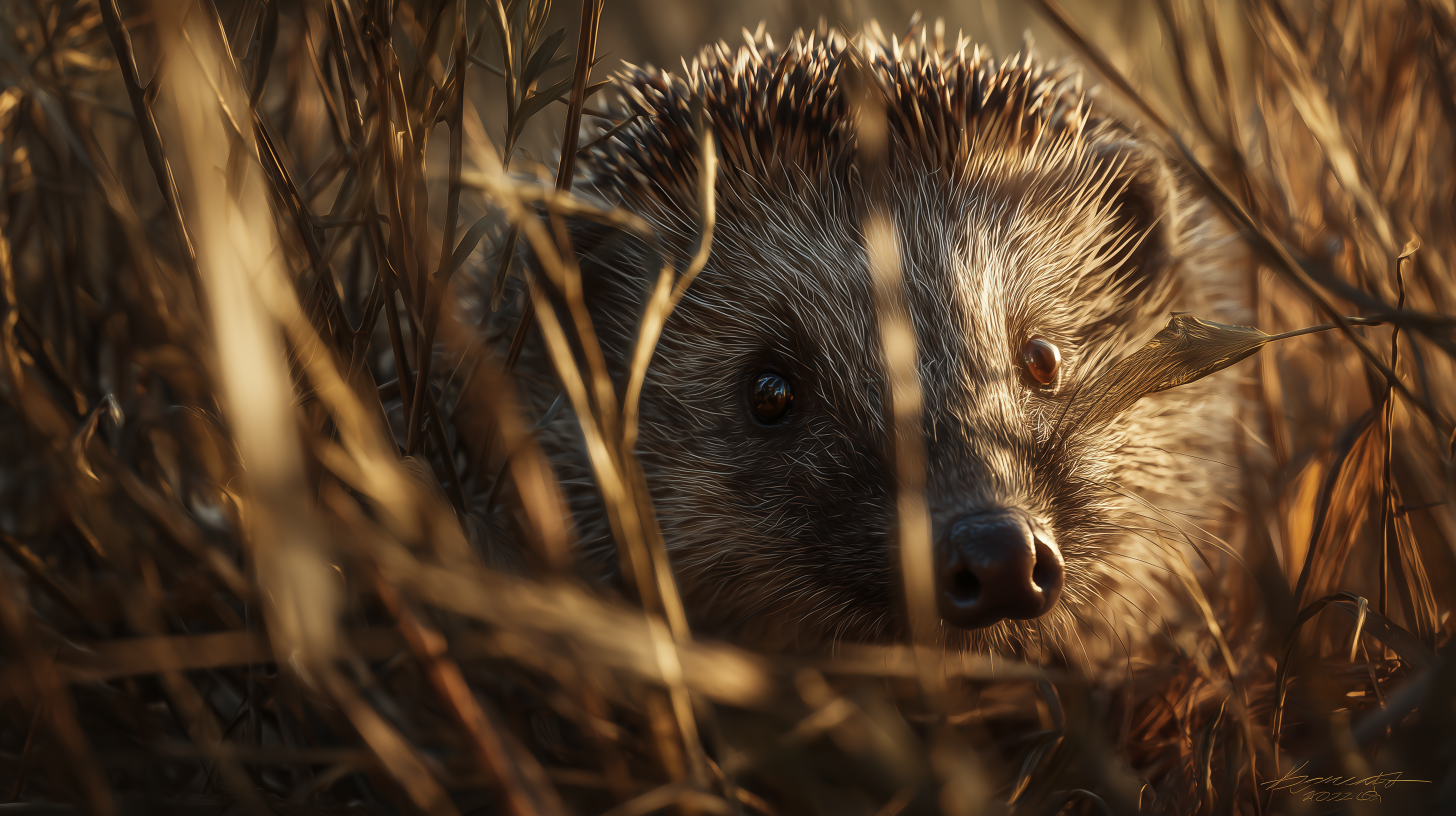 fond d'écran Hérisson pc 3440x1440 téléchargement gratuit