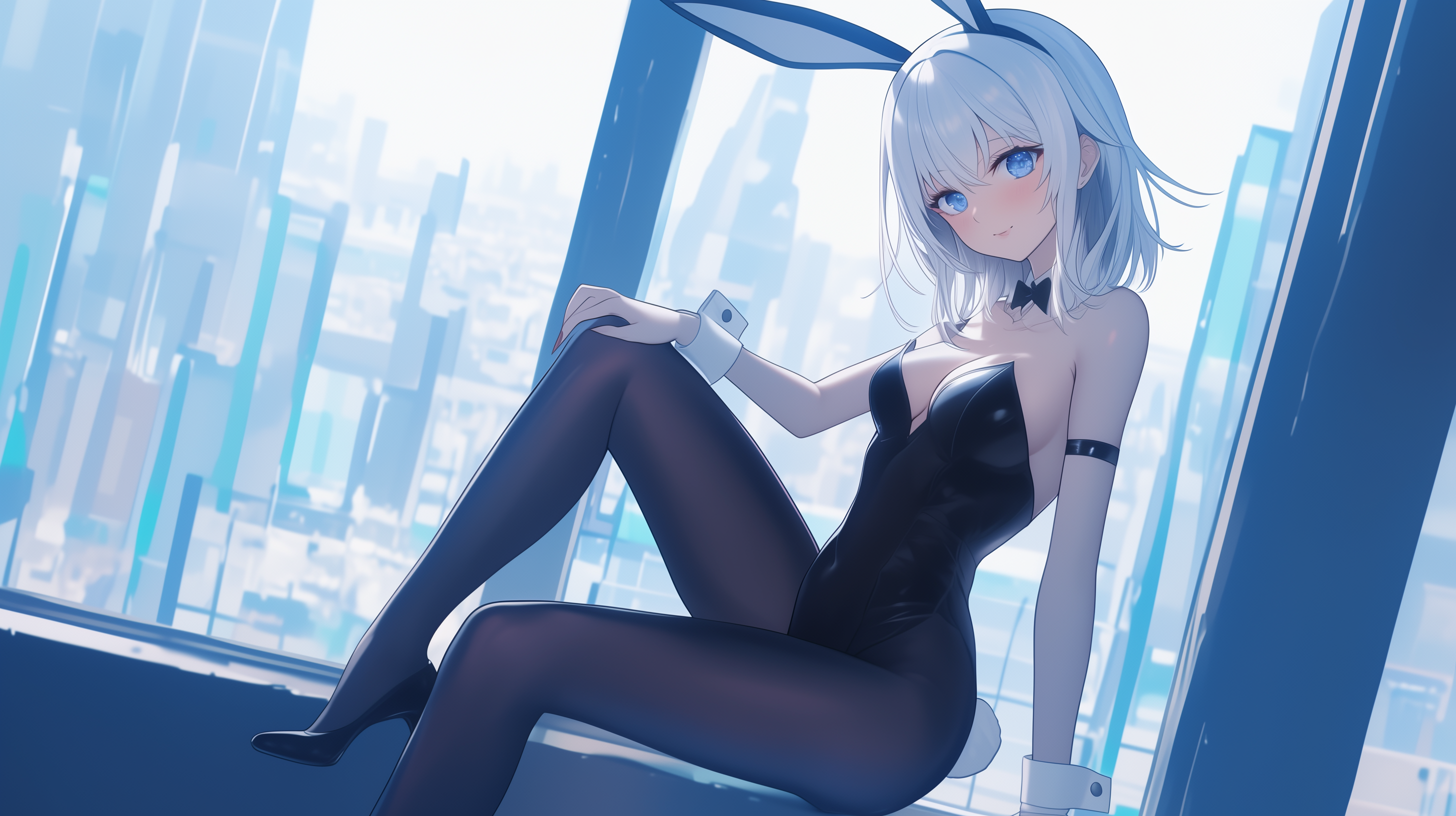 fond d'écran fille lapin haute définition téléchargement gratuit