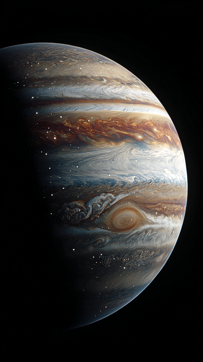 fond d'écran Jupiter iphone 16 plus gratuit
