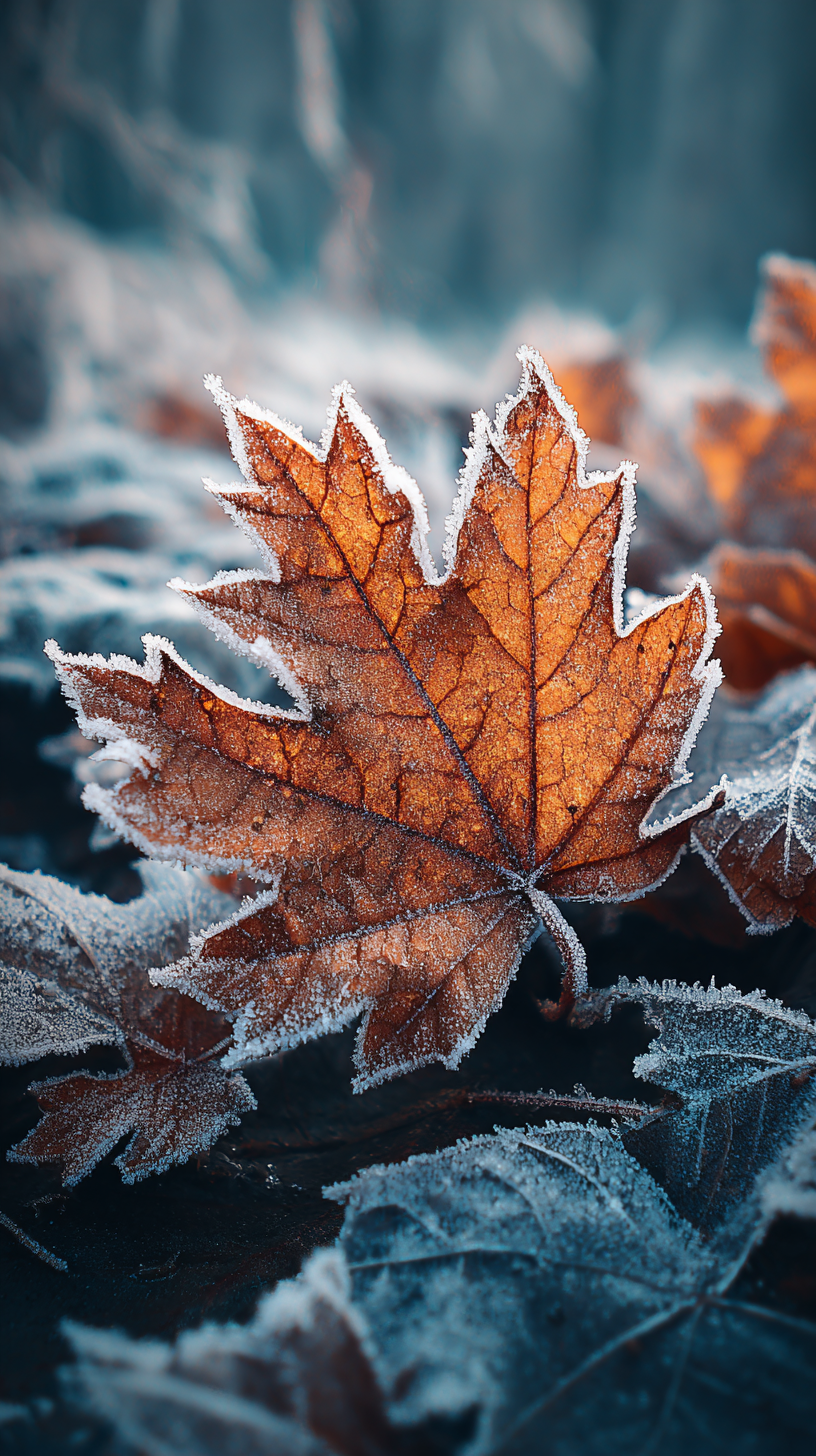 iphone fond d'écran Feuilles kawaii télécharger gratuit