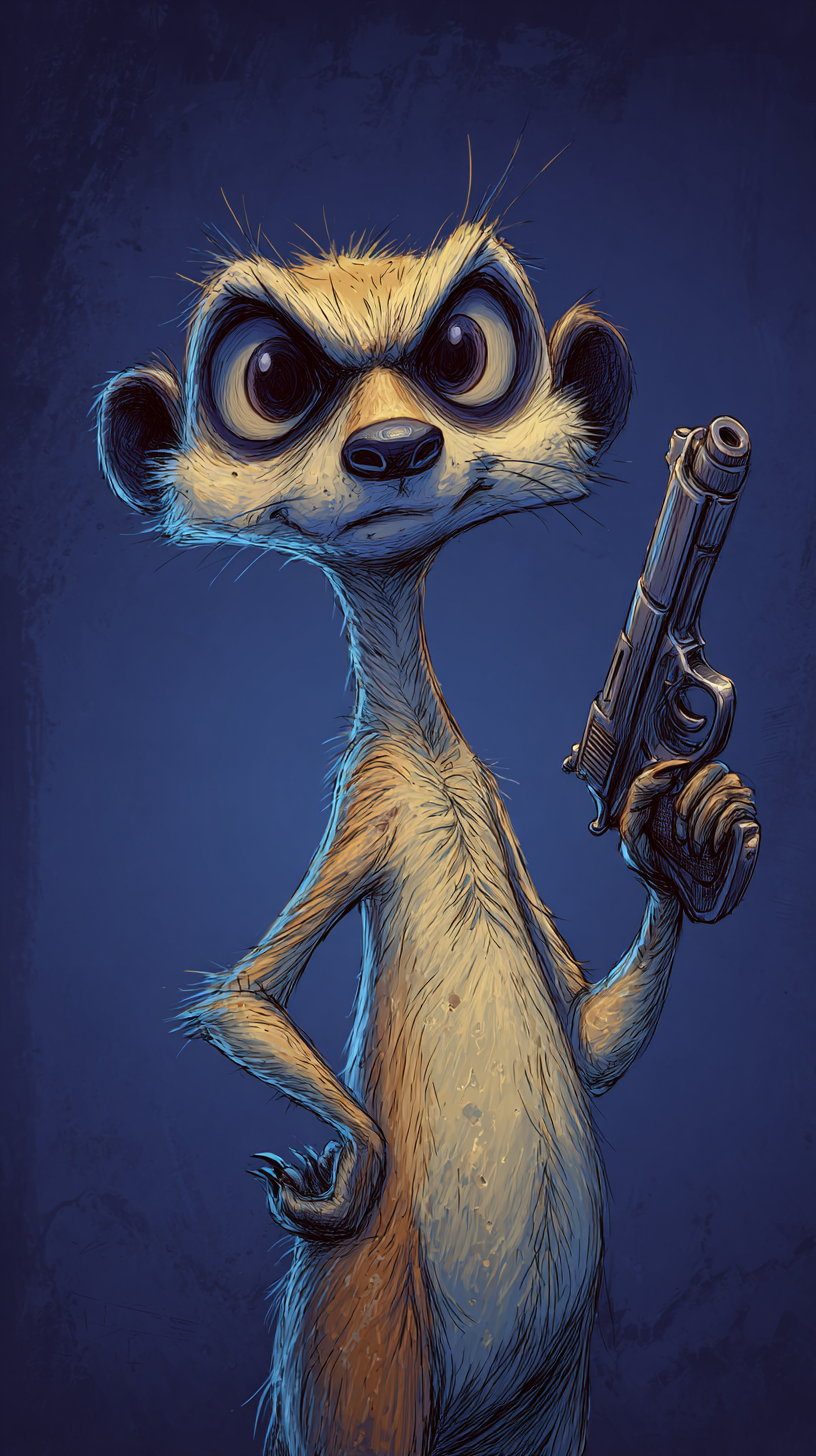 fond d'écran Suricate iphone 16 pro max gratuit