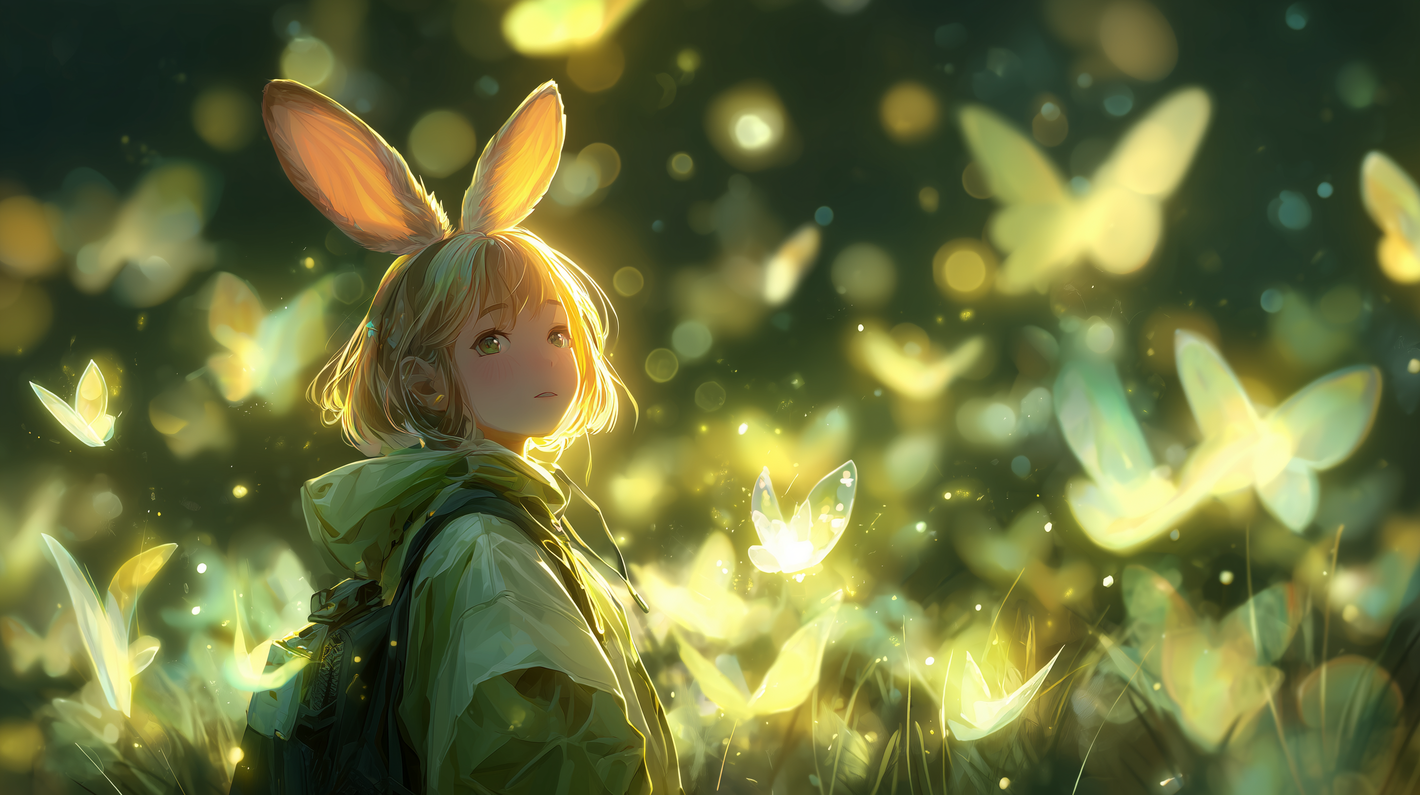 fond d'écran fille lapin 1920x1200 hd téléchargement gratuit