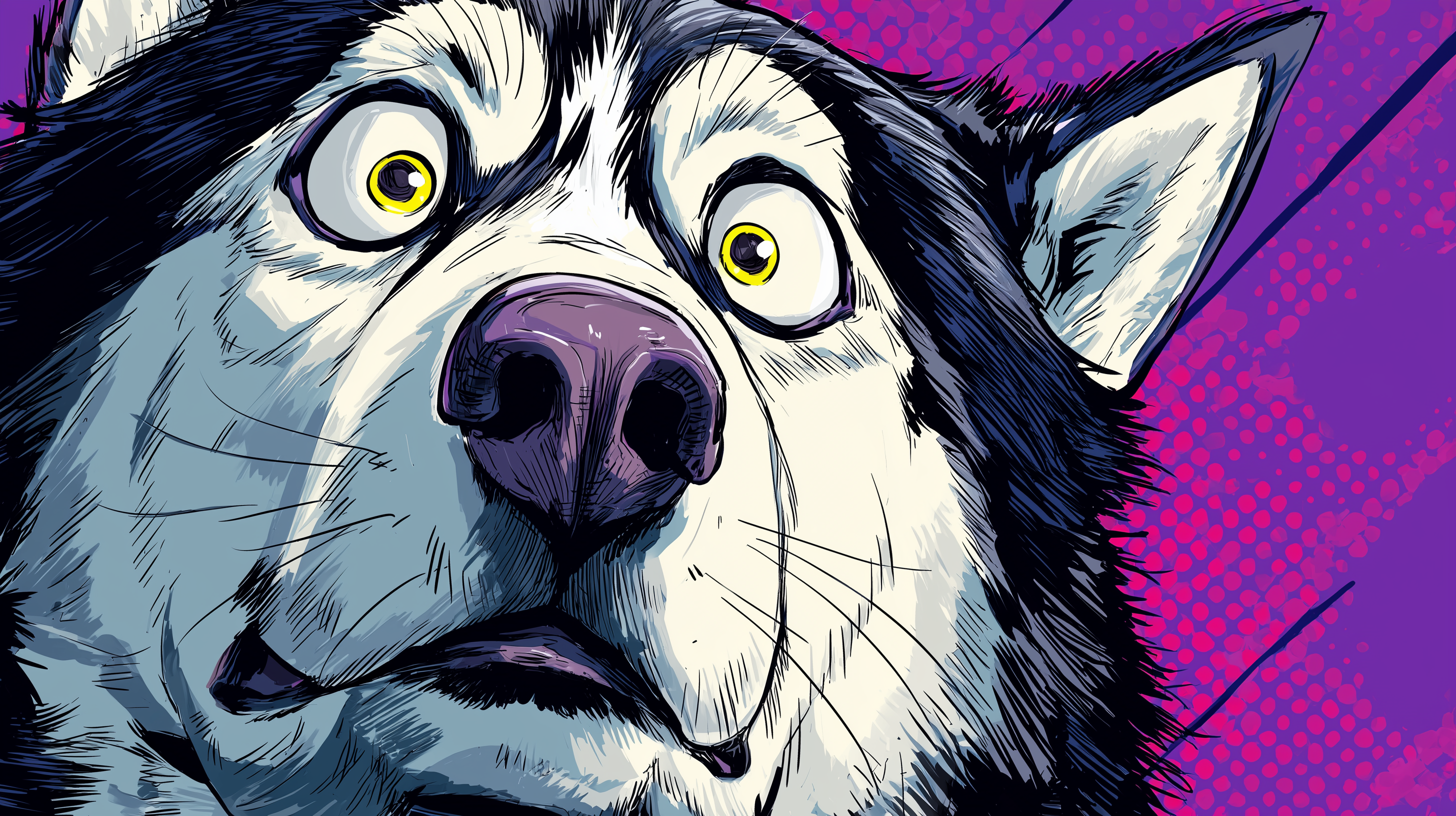 fond d'écran Husky 1920x1200 hd téléchargement gratuit