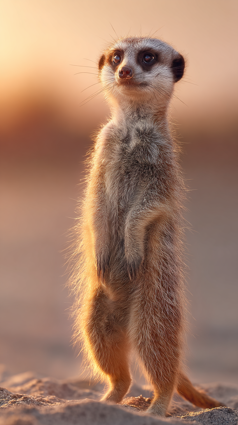 fond d'écran Suricate android gratuit sans filigrane