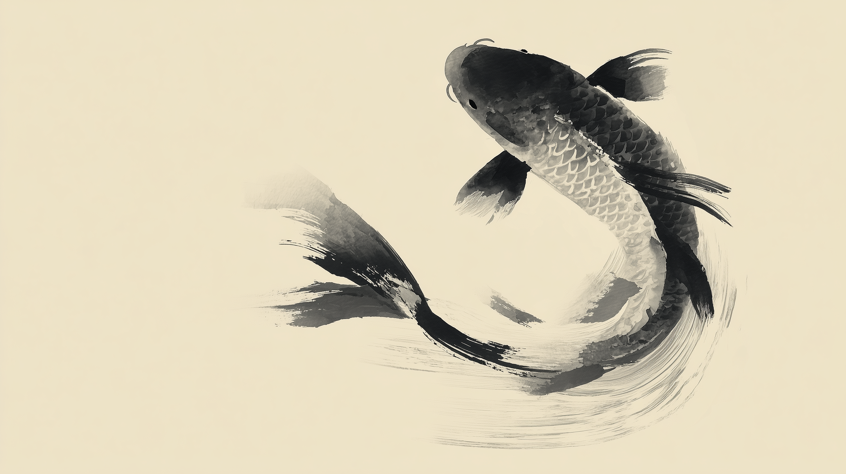 fond d'écran Koï 1280x800 téléchargement gratuit