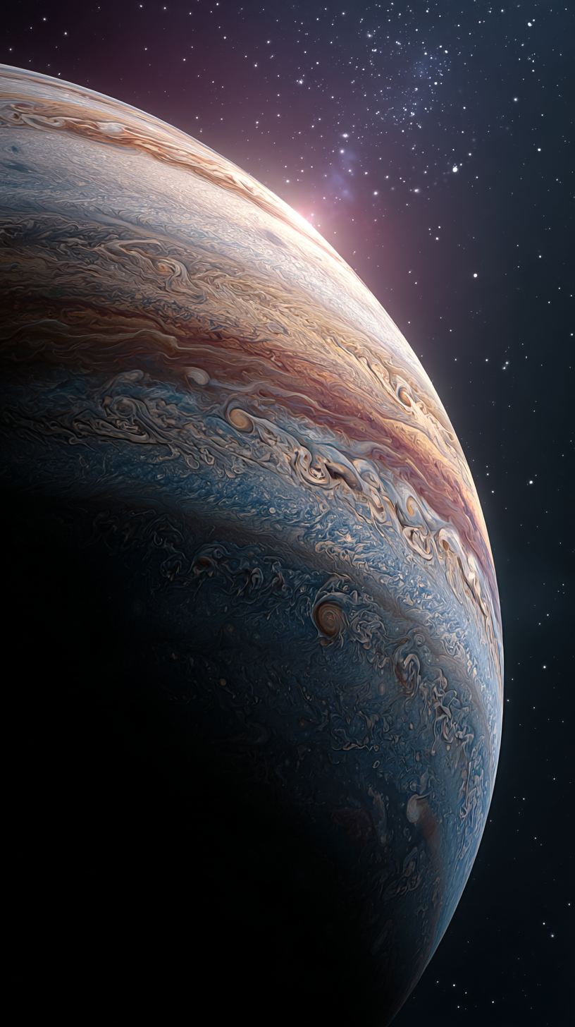 fond d'écran Jupiter iphone 15 pro max 4k gratuit