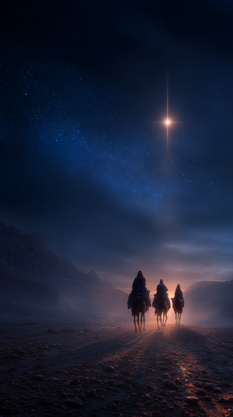 fond d'écran Étoile de Bethléem iphone 17