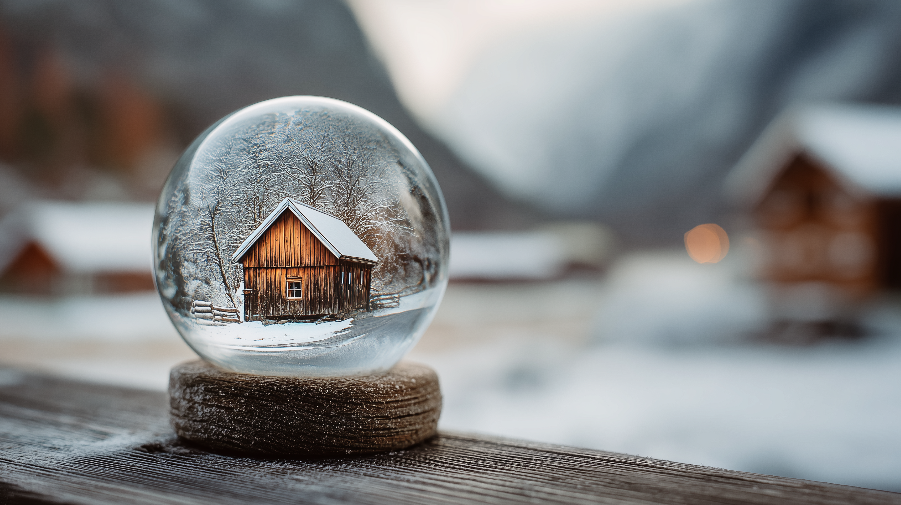 fond d'écran Boule à neige 5120x2880 téléchargement gratuit