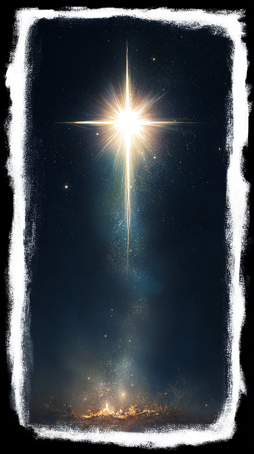 fond d'écran Étoile de Bethléem iphone xr gratuit