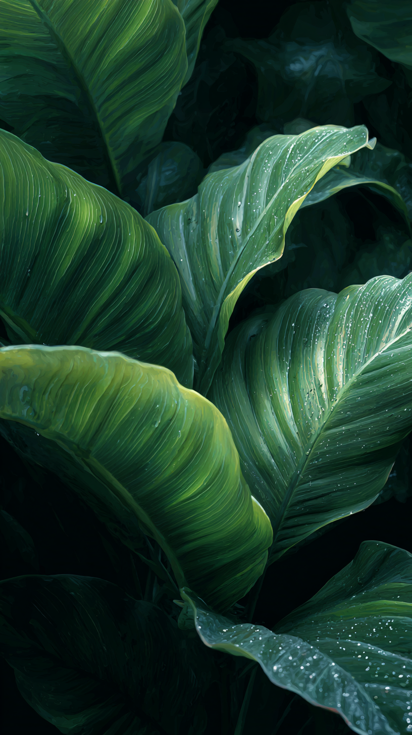 fond d'écran Feuilles iphone 16 gratuit