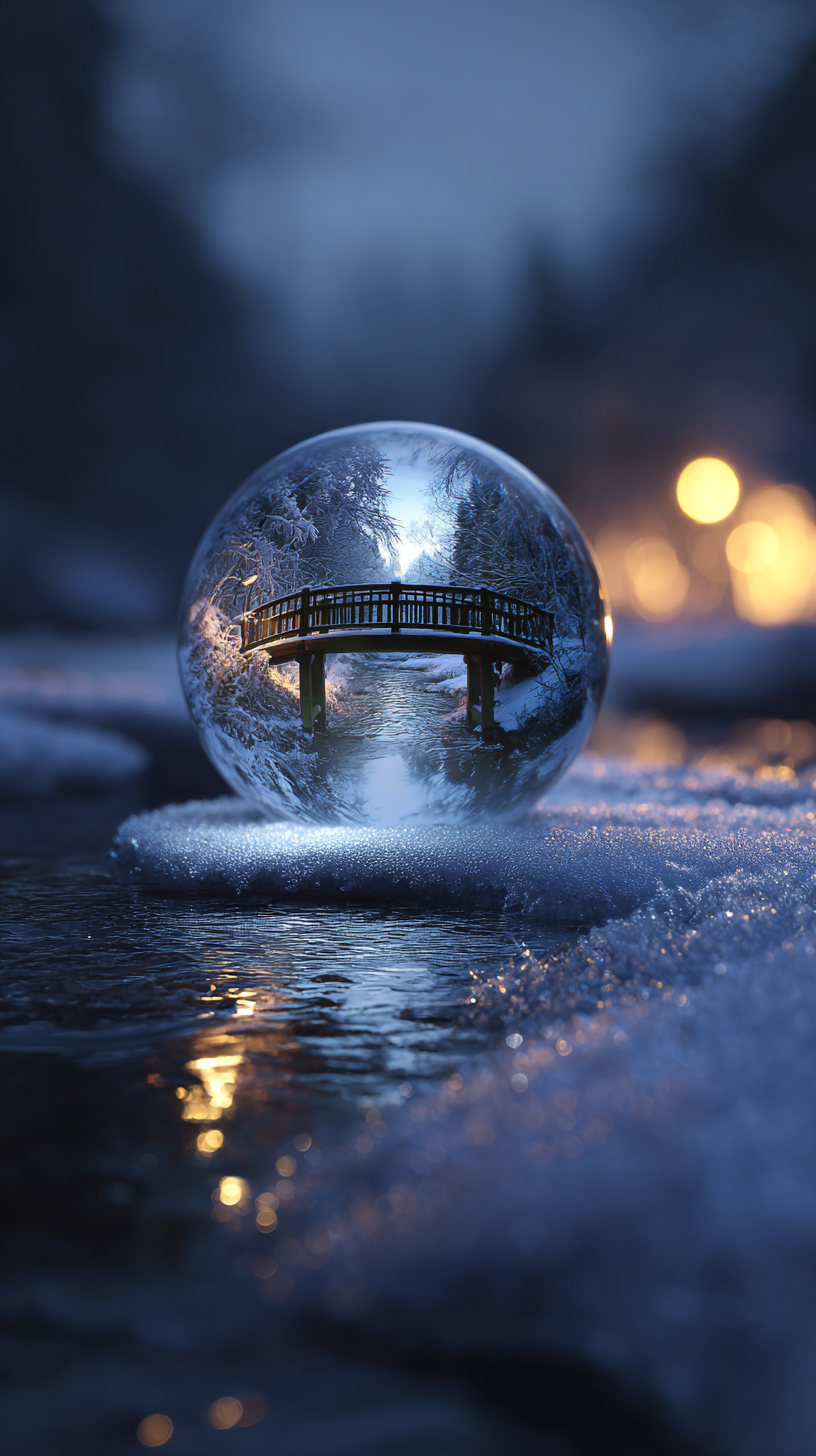 fond d'écran Boule à neige téléphone Huawei télécharger gratuit