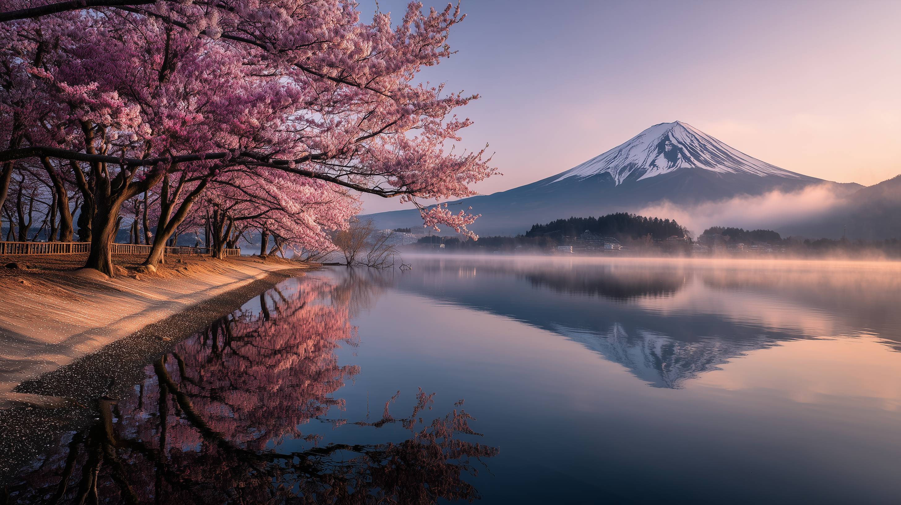 fond d'écran Mont Fuji pc 4k téléchargement gratuit