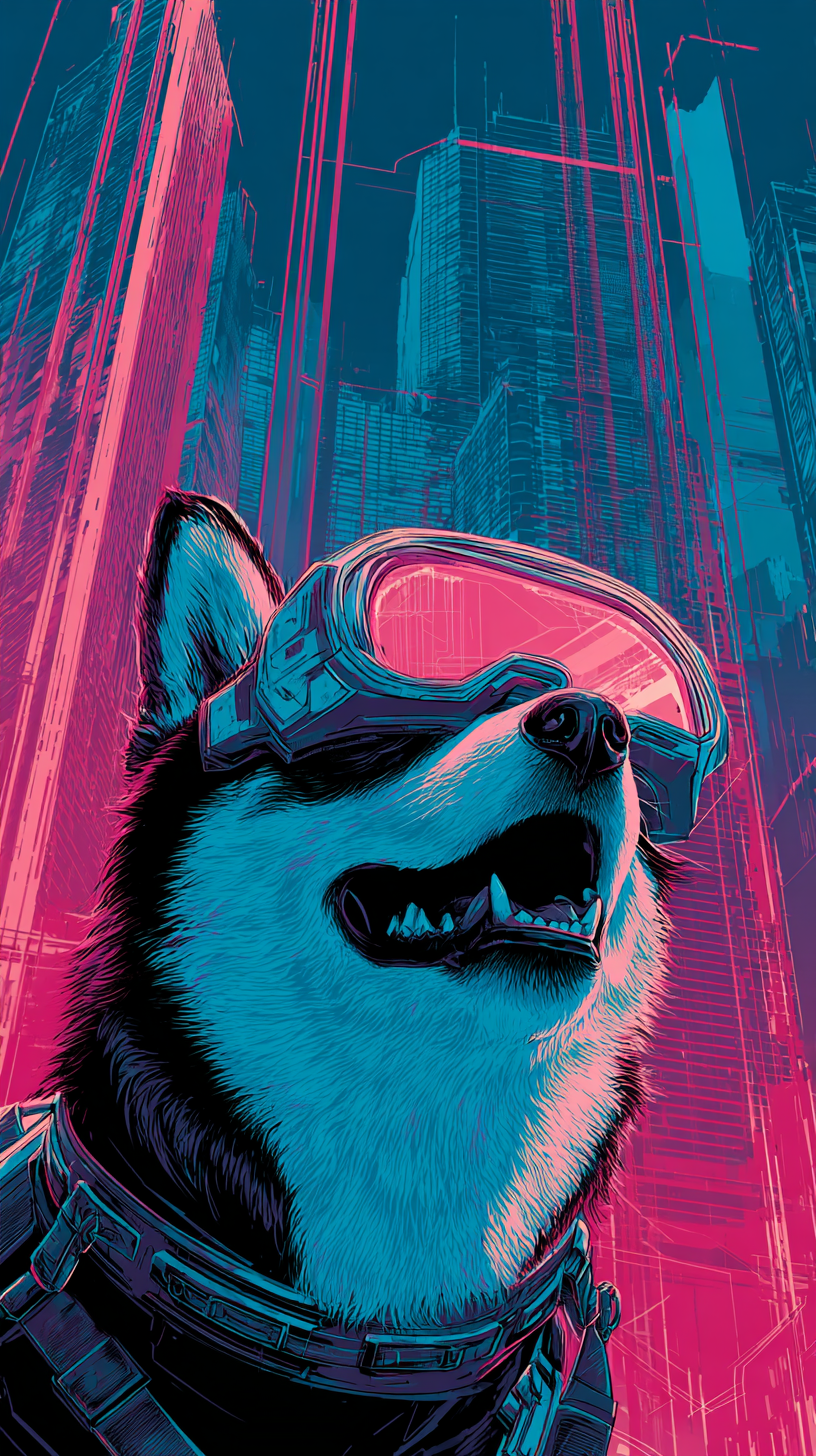 fond d'écran Husky iphone 8 télécharger gratuit