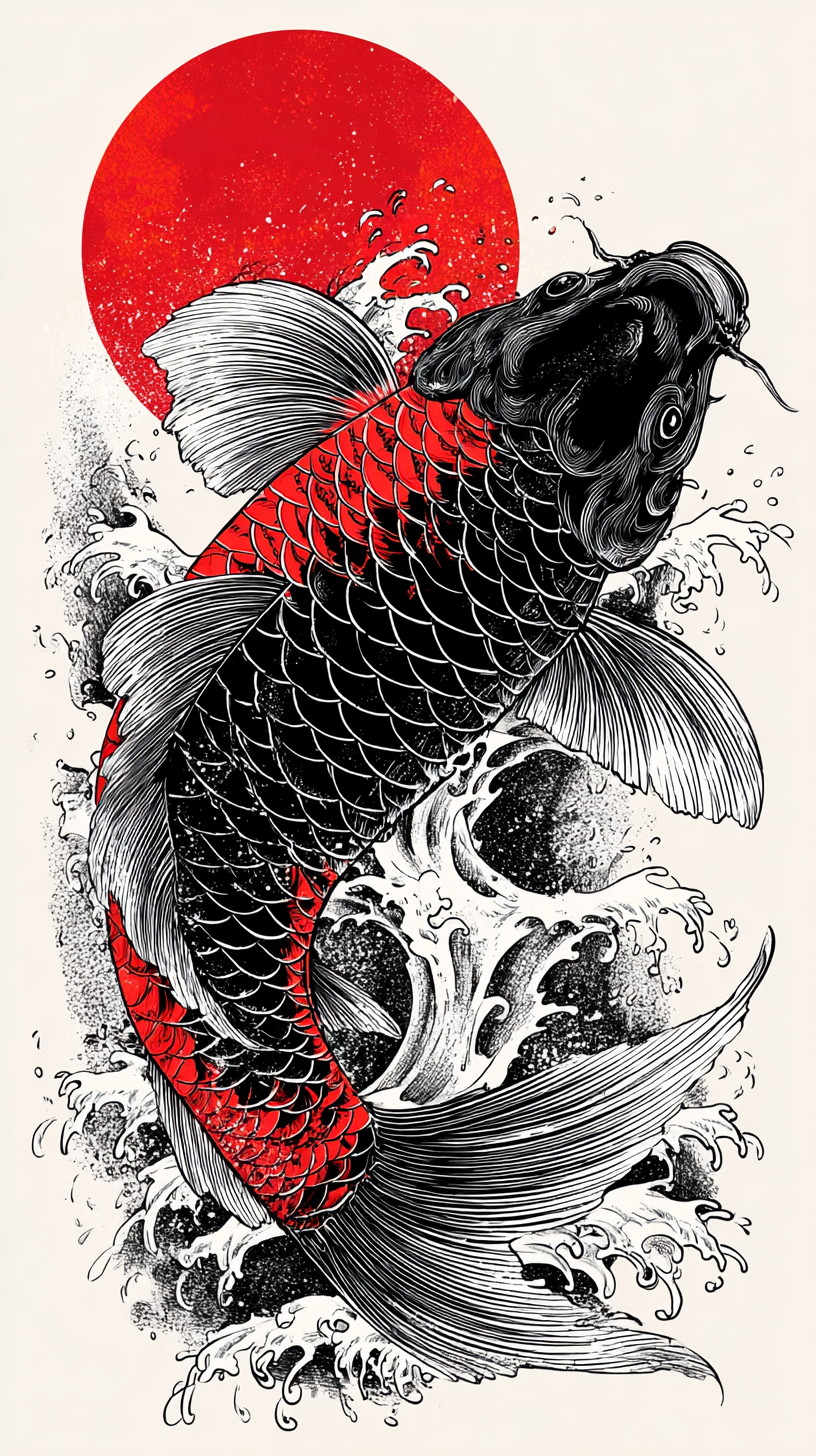 fond d'écran Koï téléphone Asus gratuit