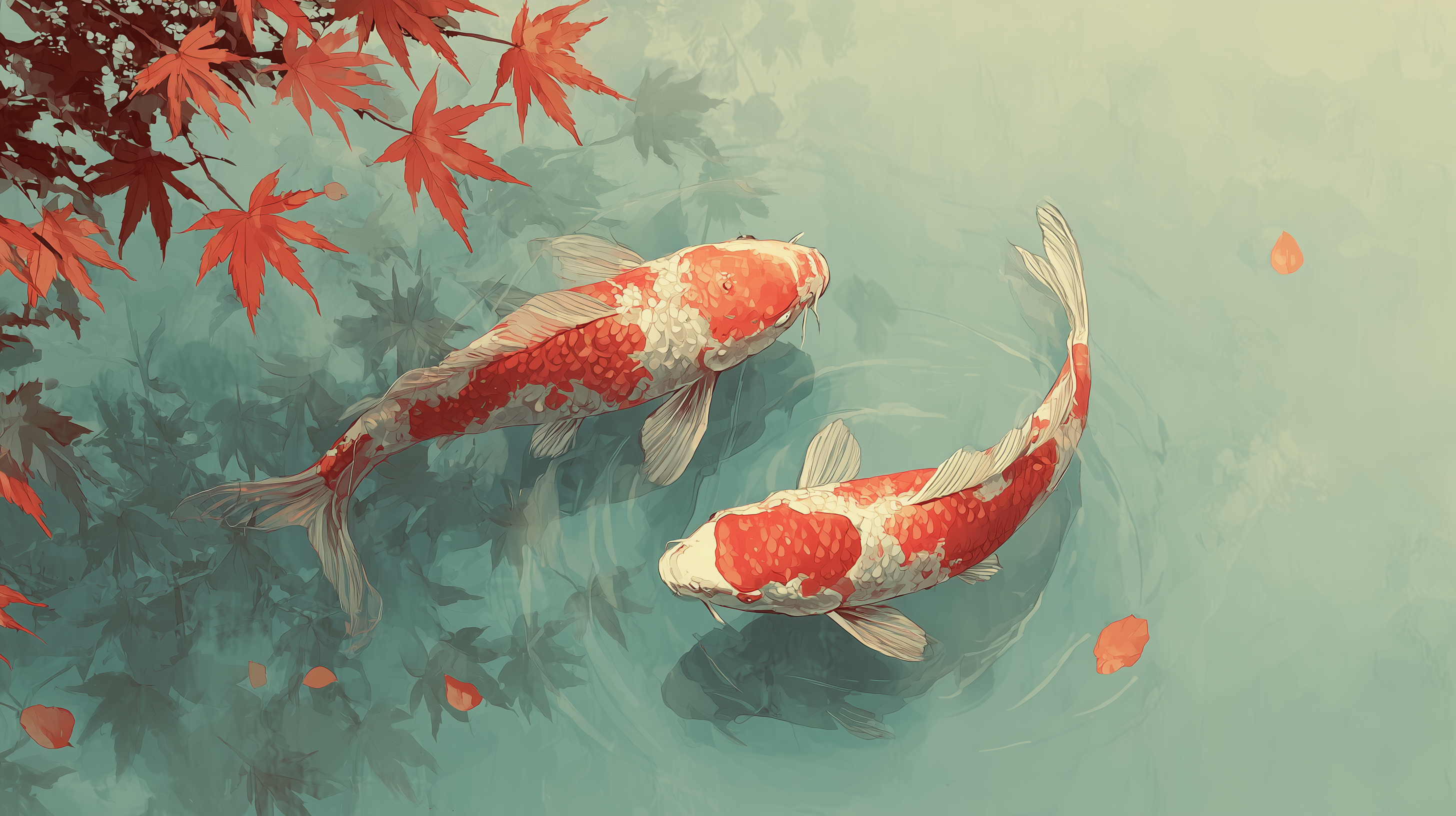 fond d'écran Koï hd téléchargement gratuit