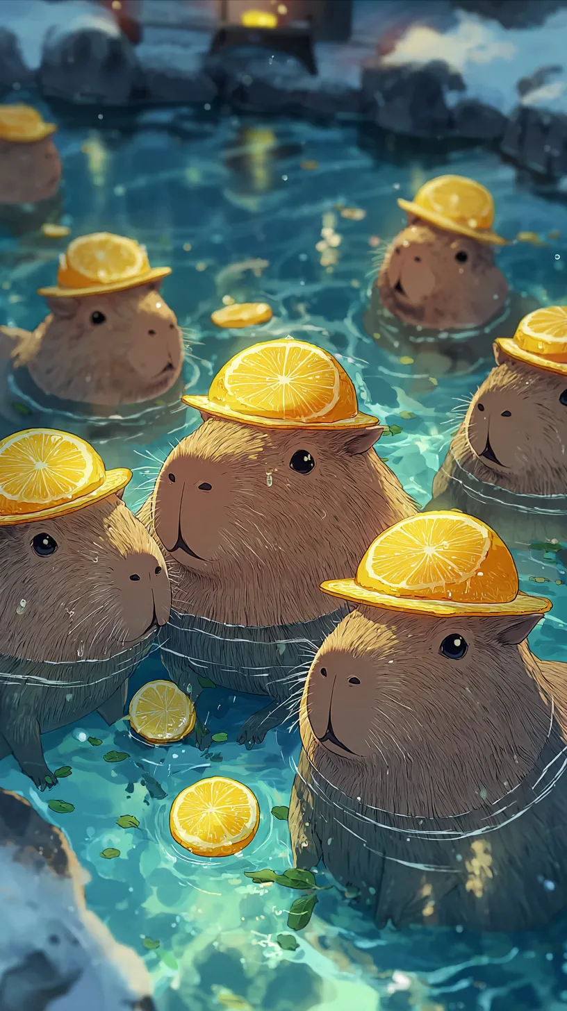 fond d'écran Capybara updated pour téléphone gratuit