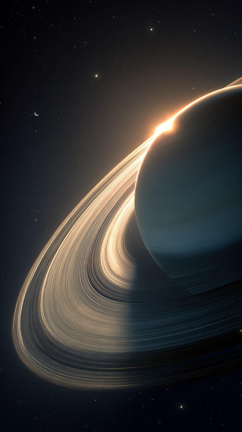fond d'écran Saturne iphone ios gratuit