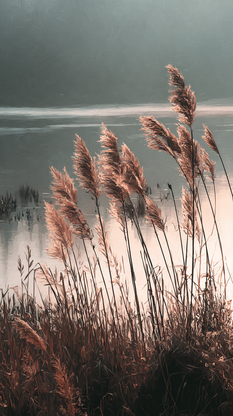 fond d'écran roseau téléphone OnePlus gratuit