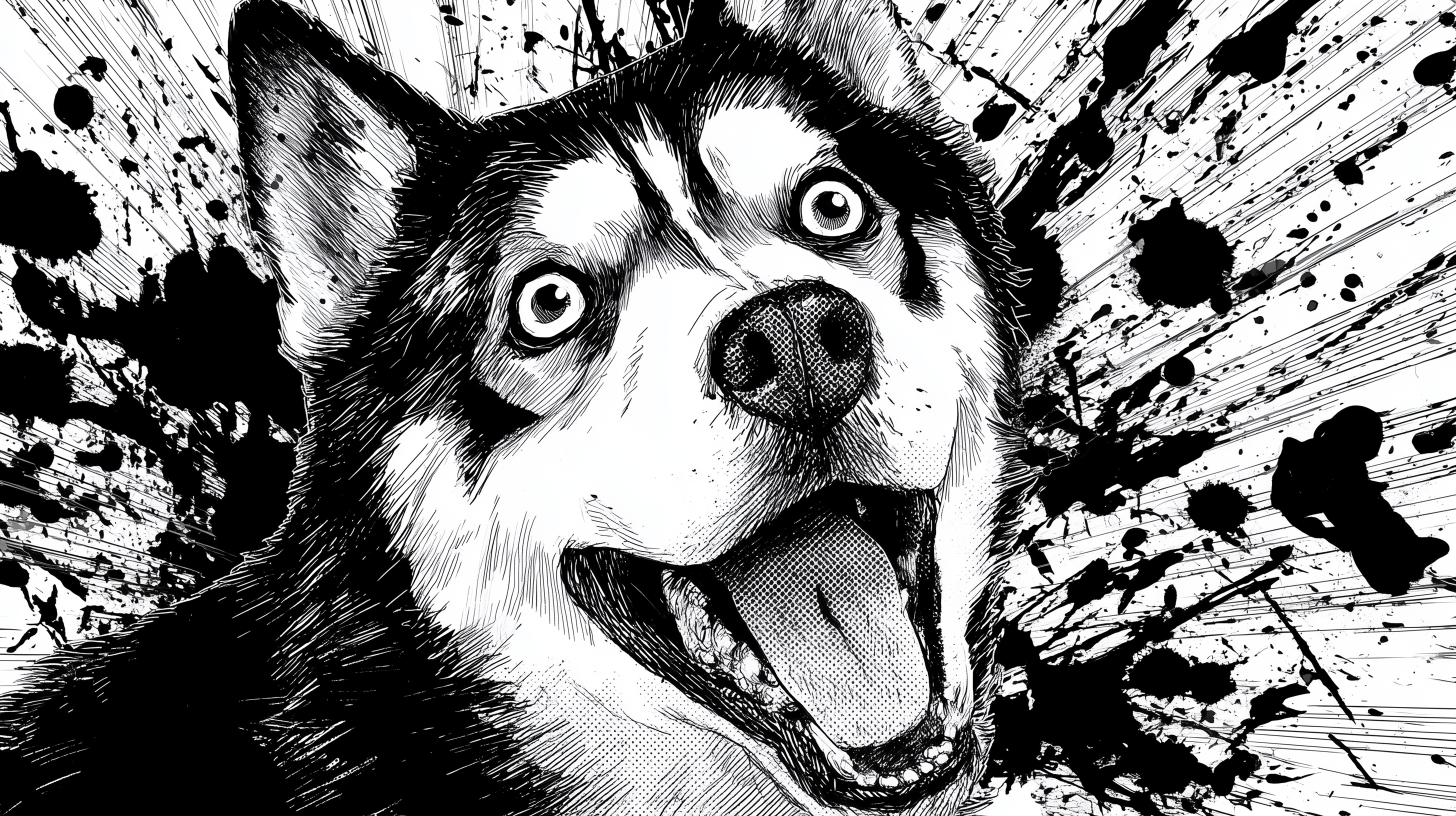 fond d'écran Husky pc windows 10 4k téléchargement gratuit