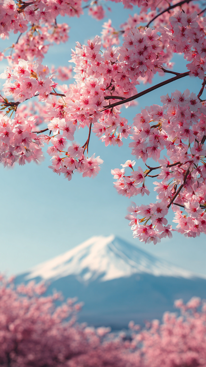 fond d'écran Mont Fuji iphone 14 télécharger gratuit