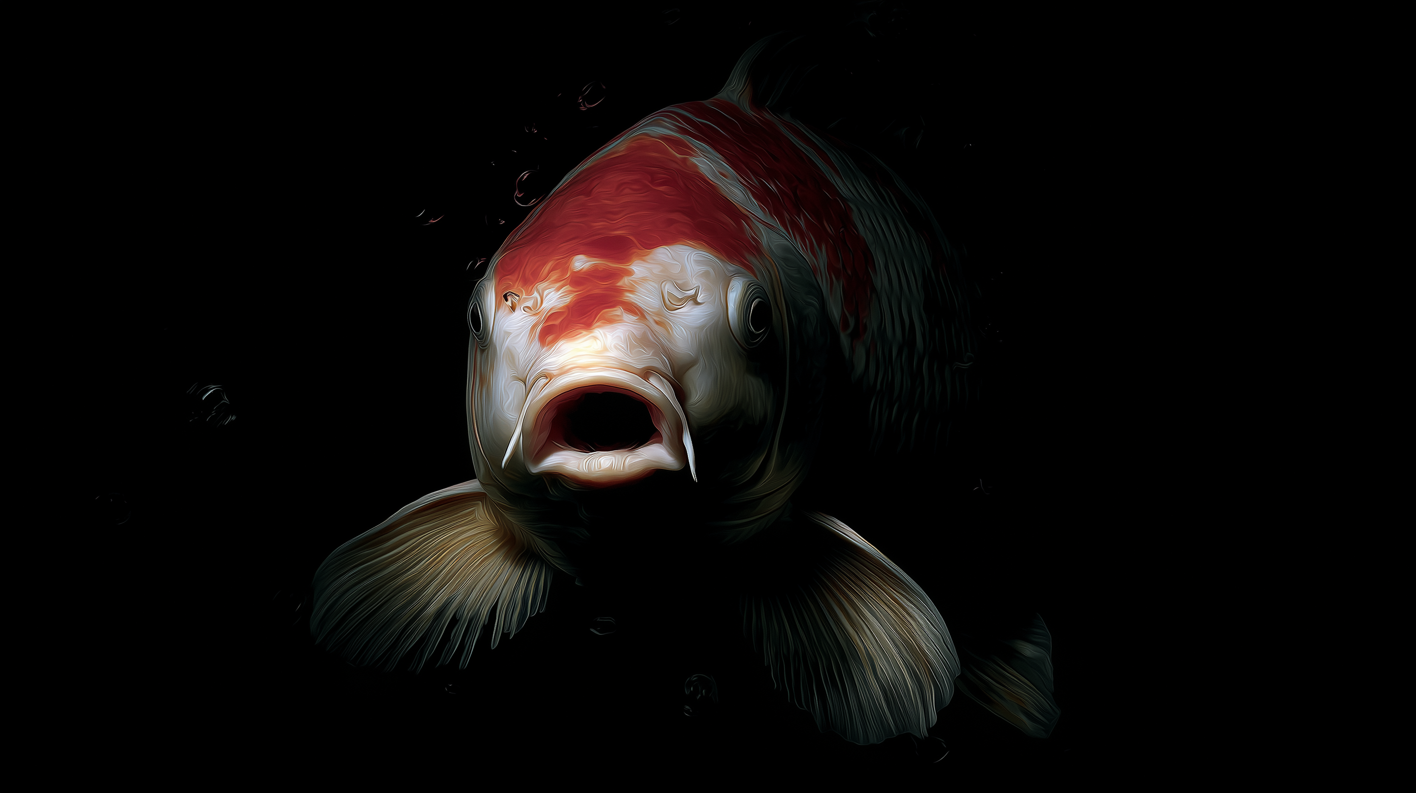 fond d'écran Koï 8k pc téléchargement gratuit