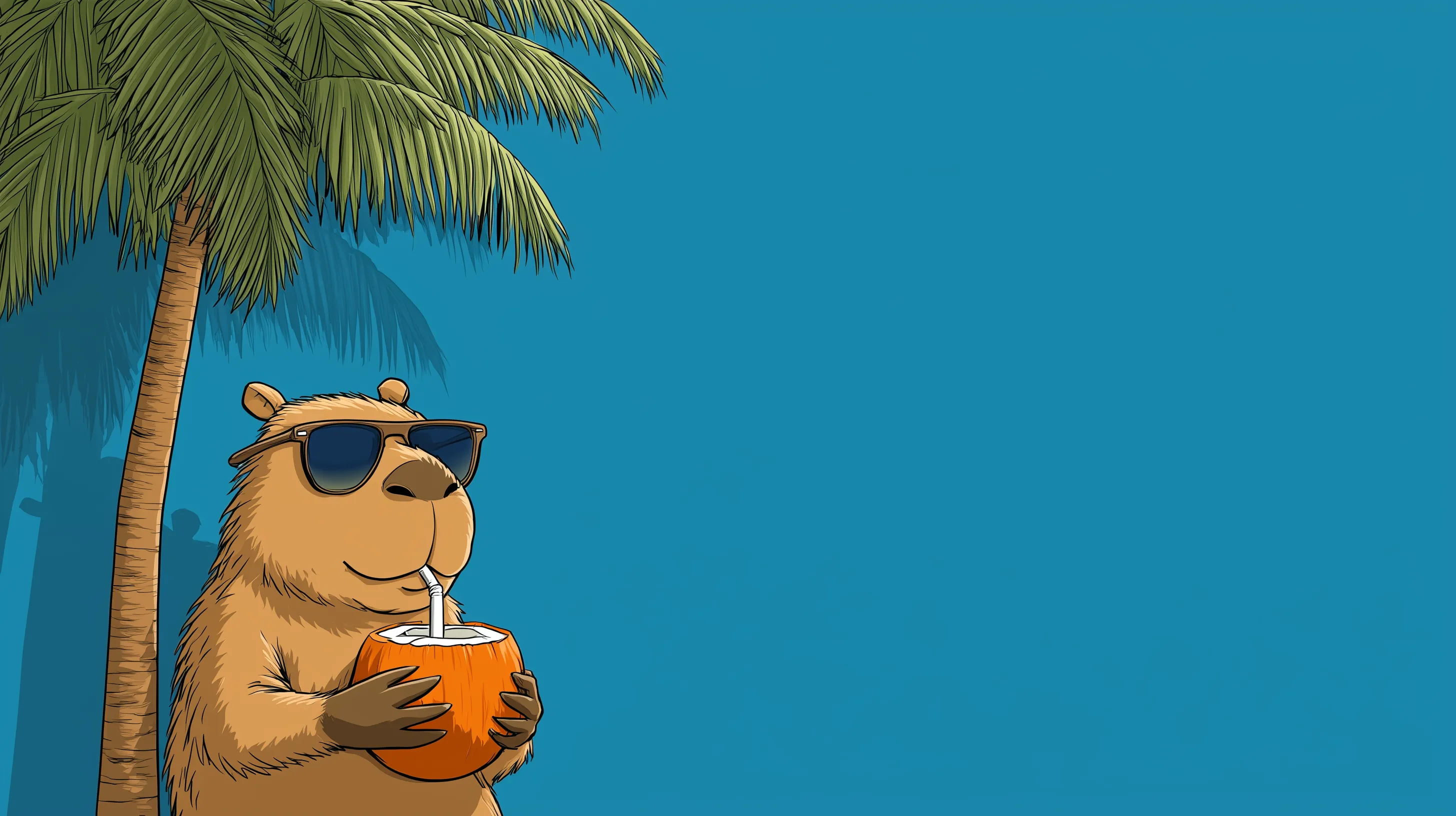fond d'écran Capybara updated 3840 x 1080 téléchargement gratuit