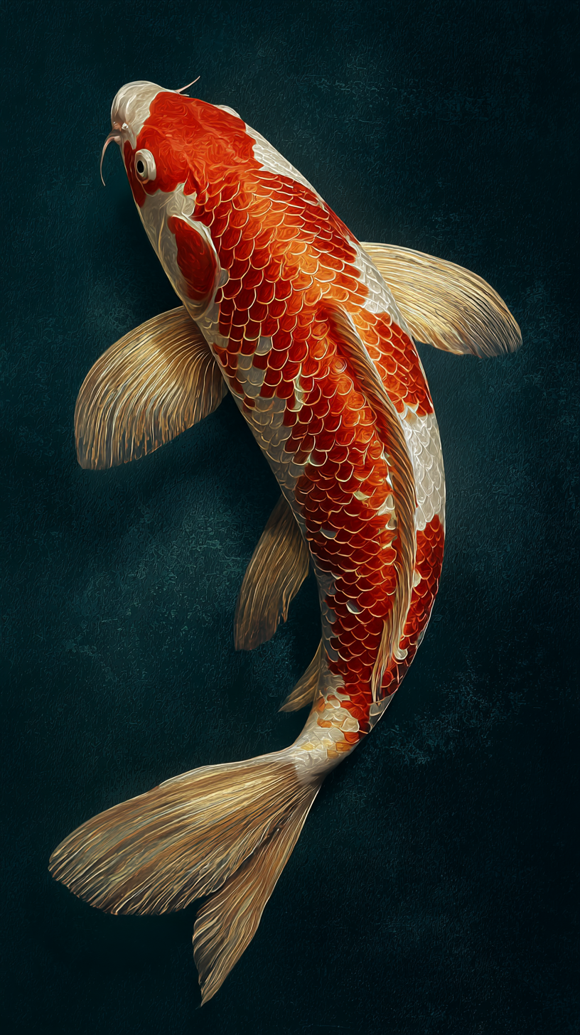 fond d'écran Koï iphone 4k gratuit