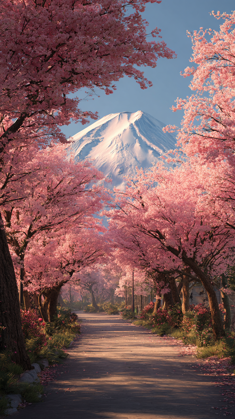 iphone fond d'écran Mont Fuji gratuit