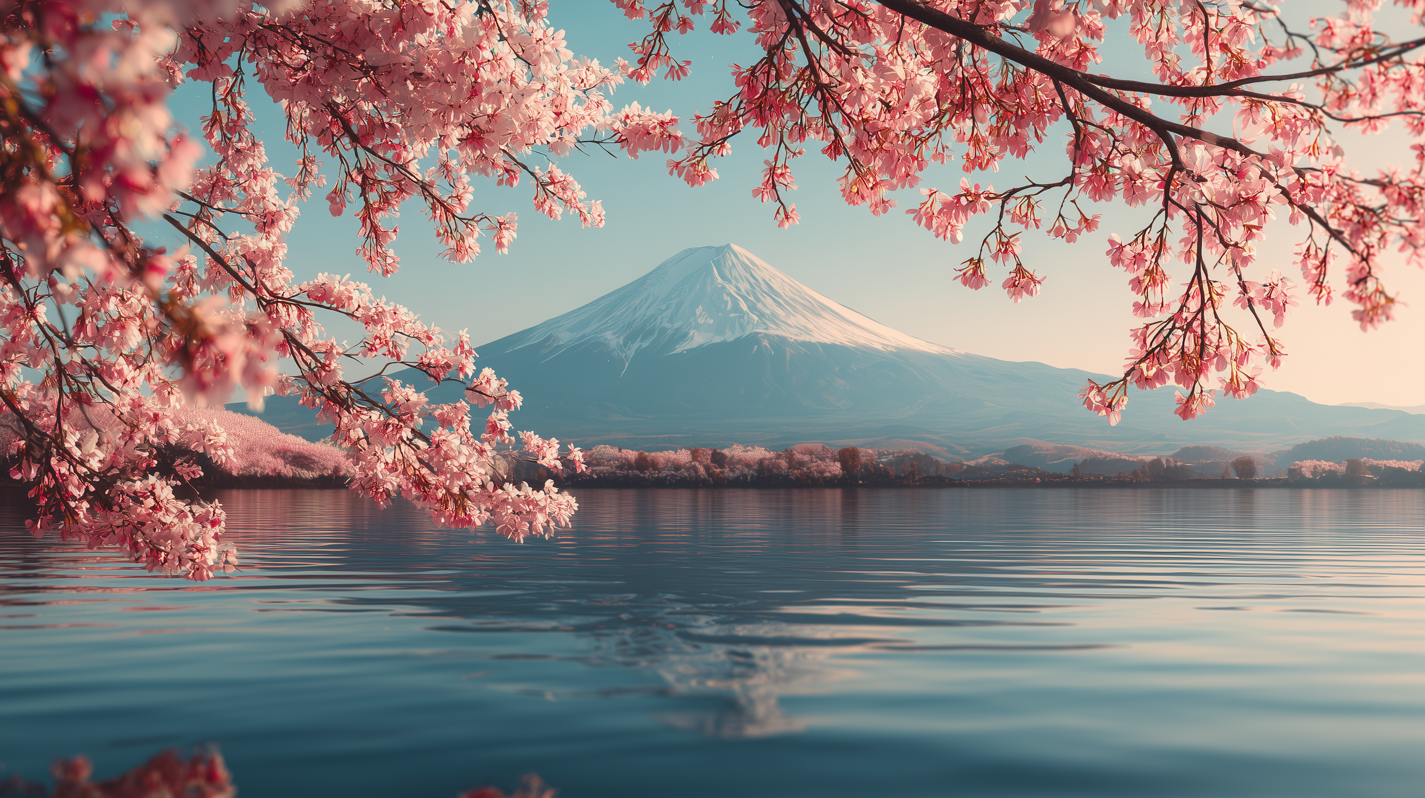 fond d'écran Mont Fuji 2560x1080 téléchargement gratuit