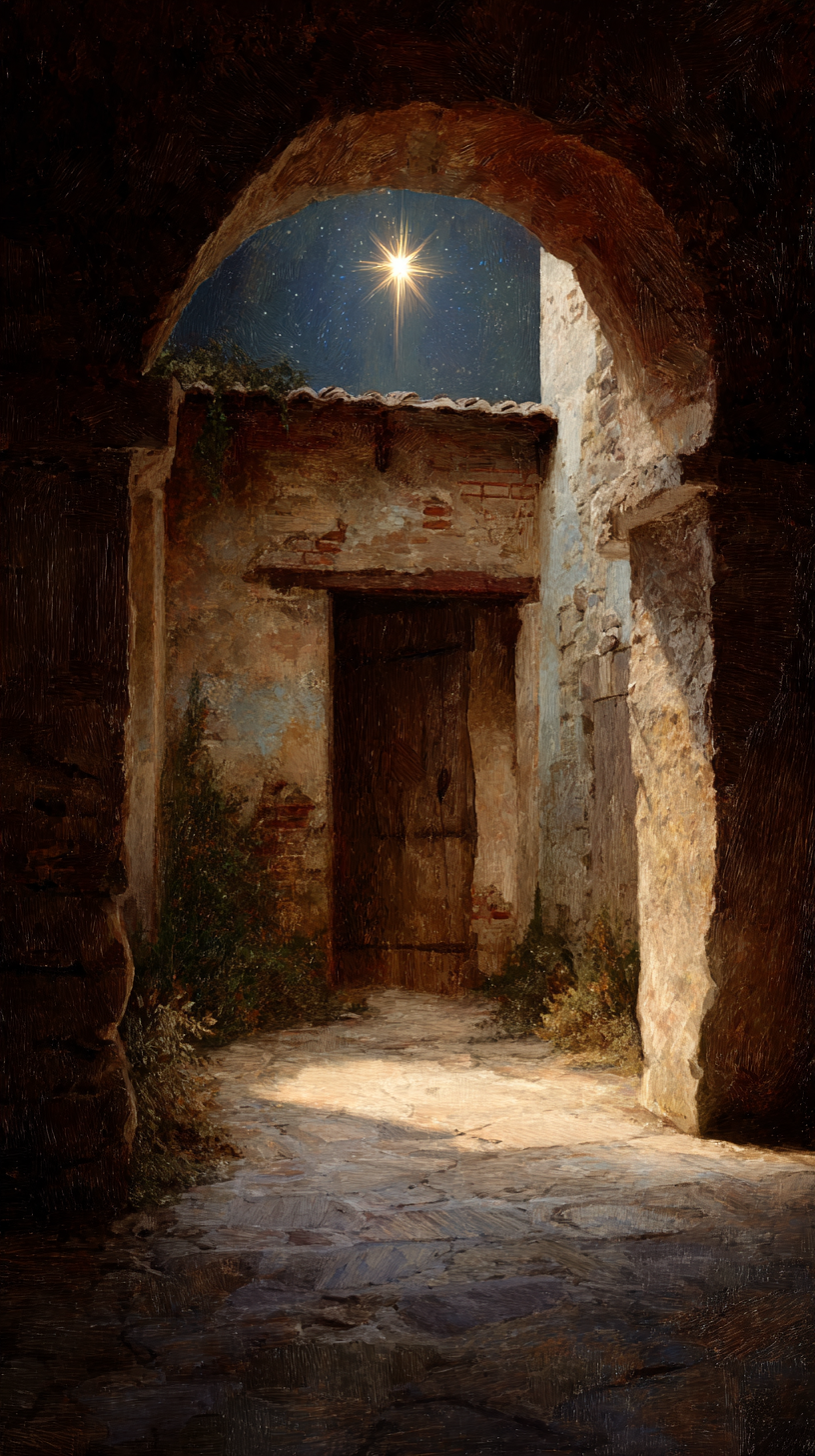 fond d'écran Étoile de Bethléem iphone x gratuit