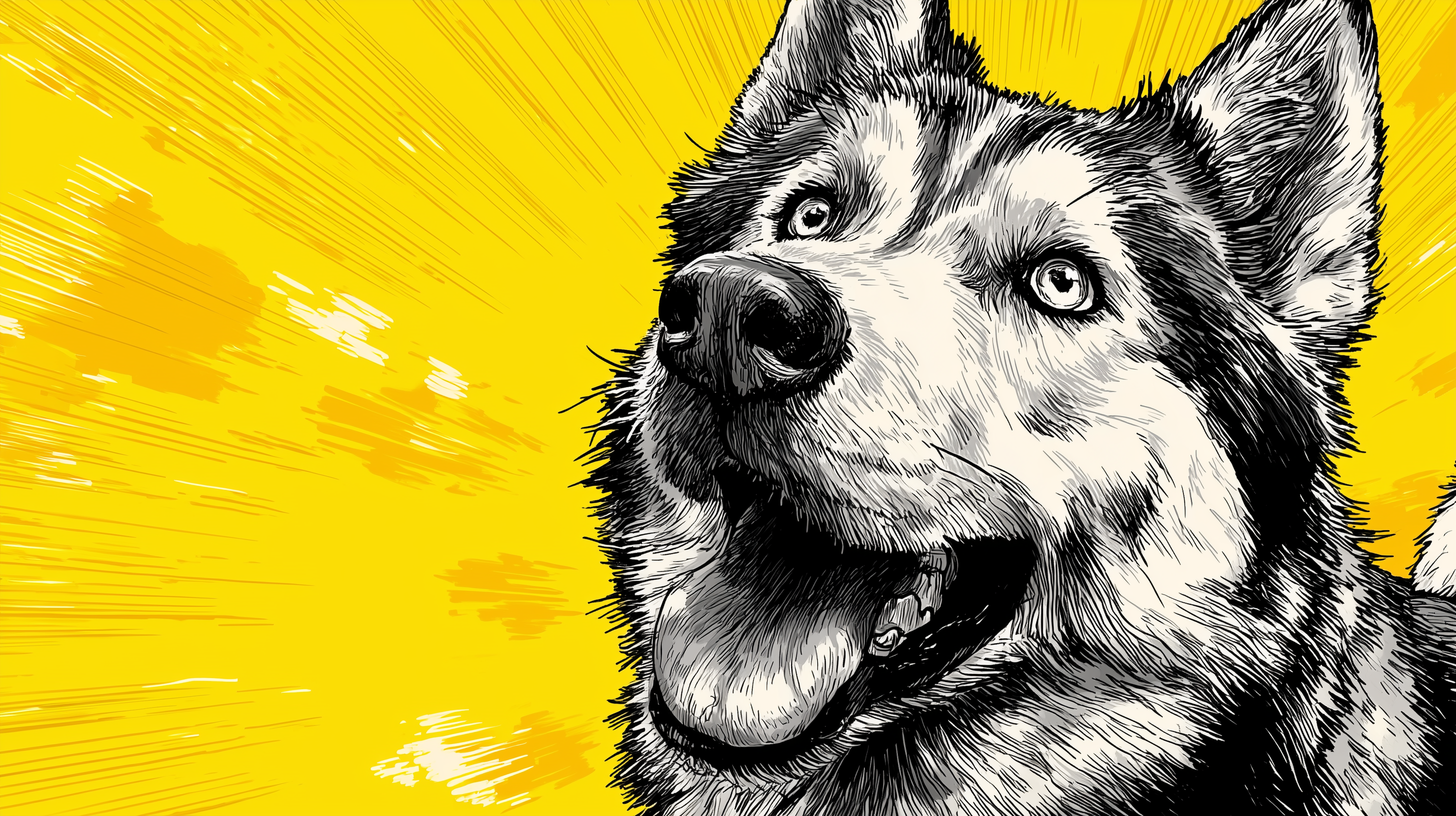 fond d'écran Husky 4:3 téléchargement gratuit