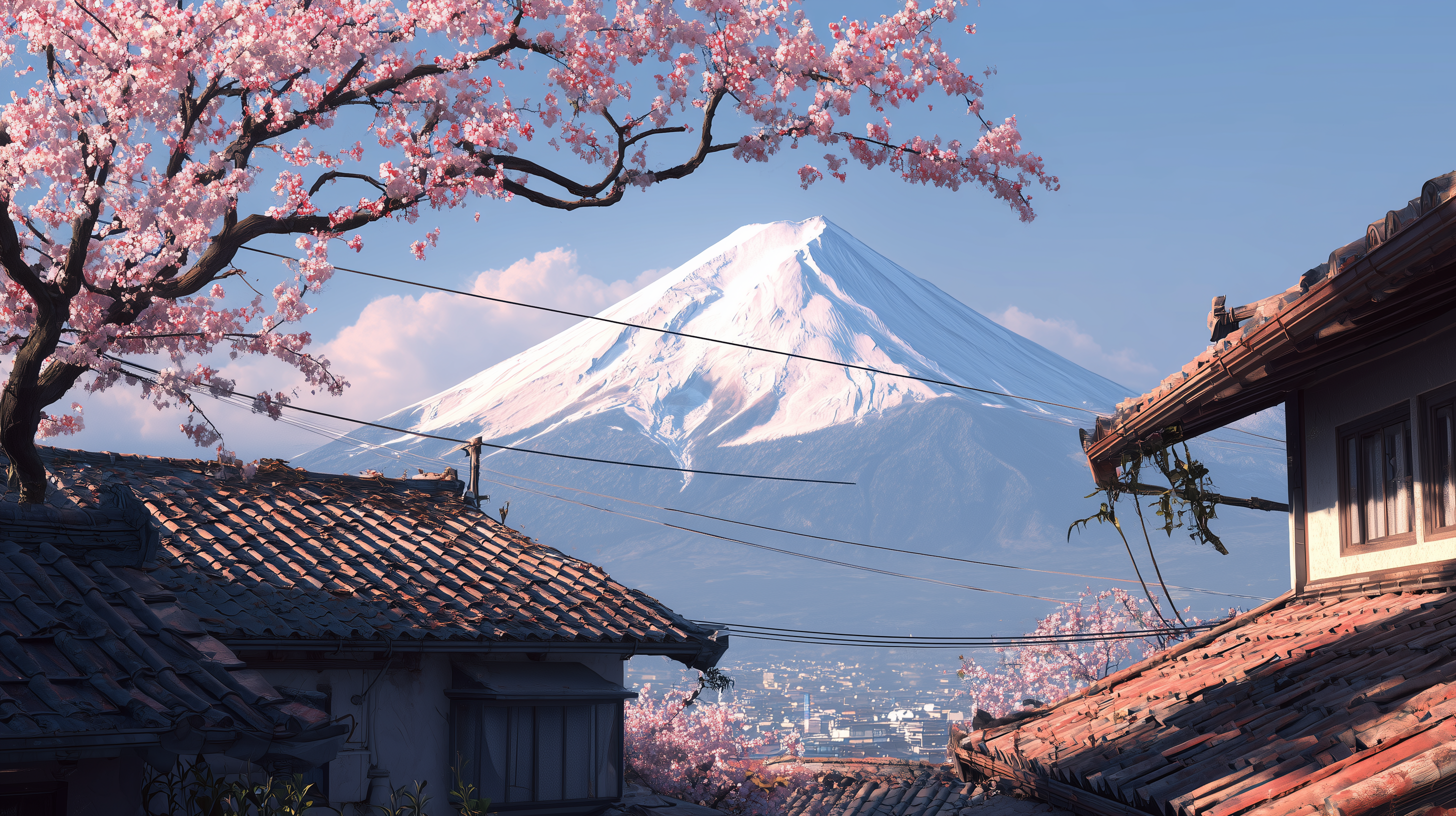 fond d'écran Mont Fuji windows 11 téléchargement gratuit