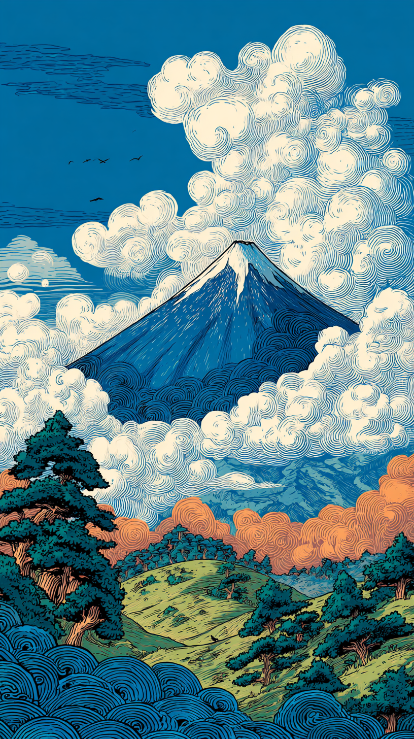 fond d'écran Mont Fuji android télécharger gratuit