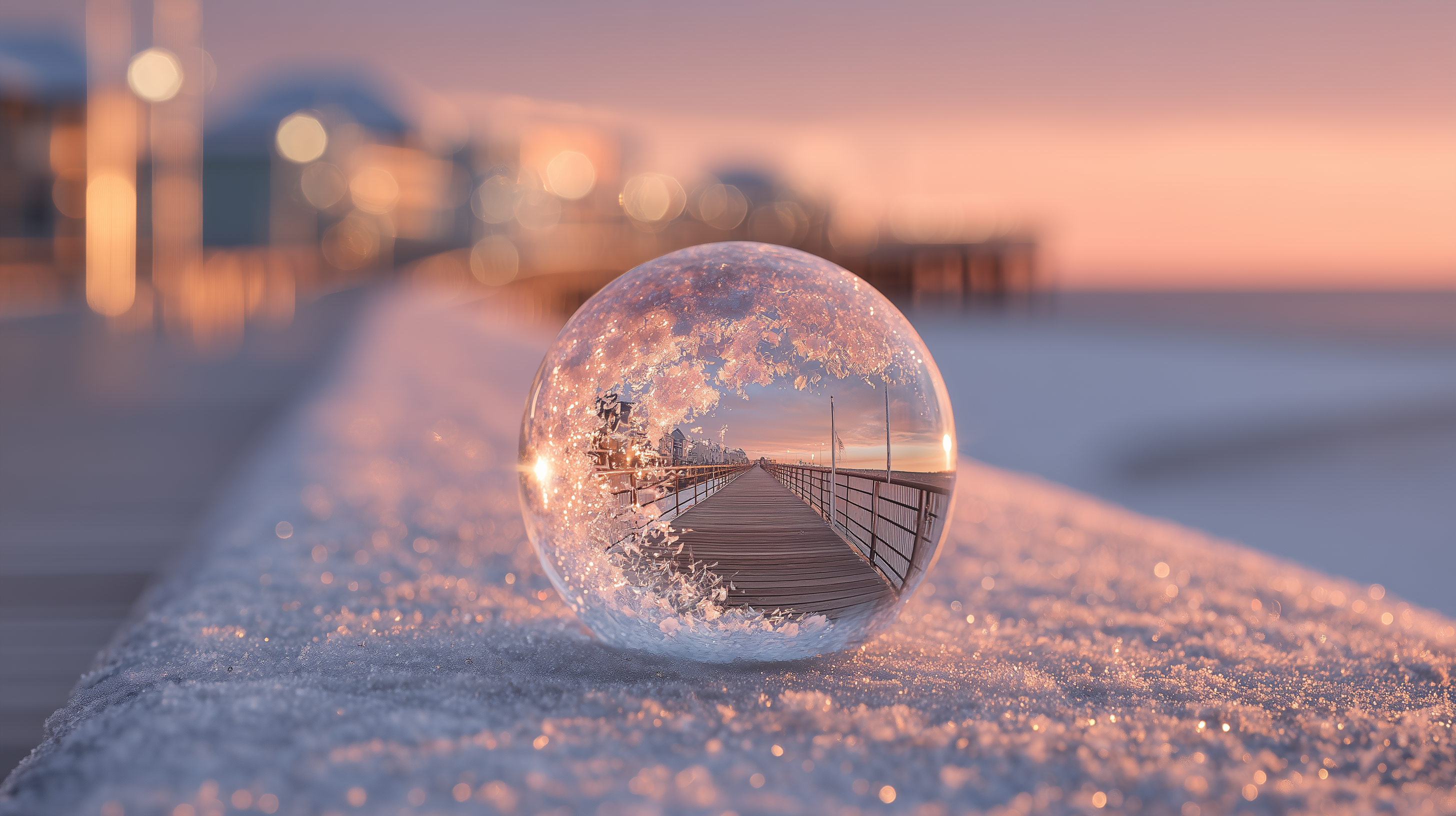 fond d'écran Boule à neige 4k 2560x1440 téléchargement gratuit