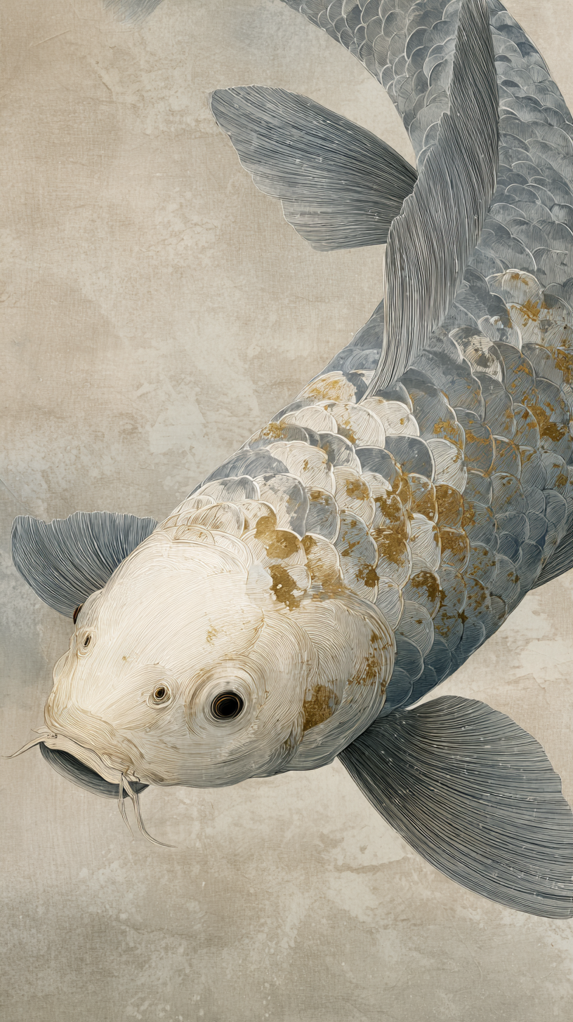 fond d'écran Koï iphone 16 pro gratuit