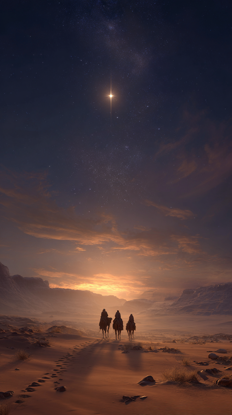 fond d'écran Étoile de Bethléem iphone 13 gratuit