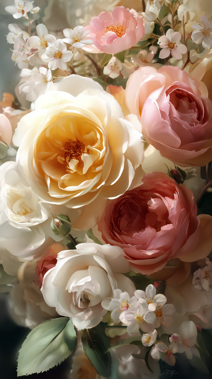 fond d'écran Bouquet de fleurs pour téléphone télécharger gratuit