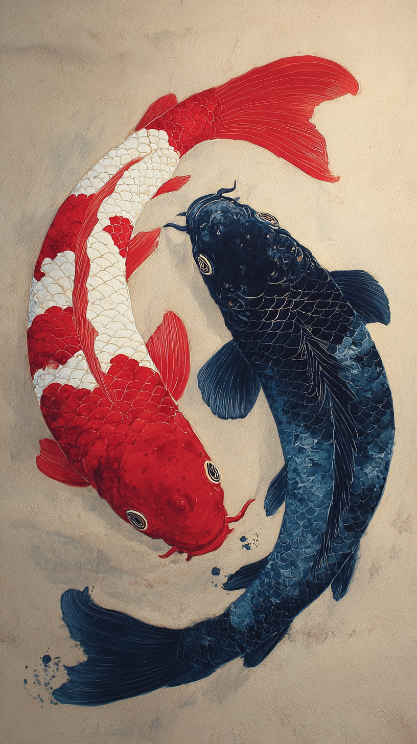 fond d'écran Koï iphone 15 télécharger gratuit