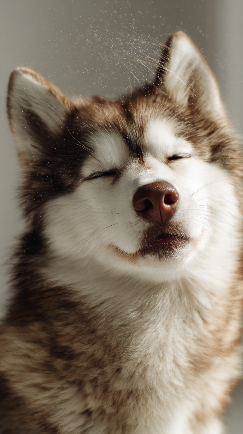 fond d'écran Husky iphone 15 pro télécharger gratuit