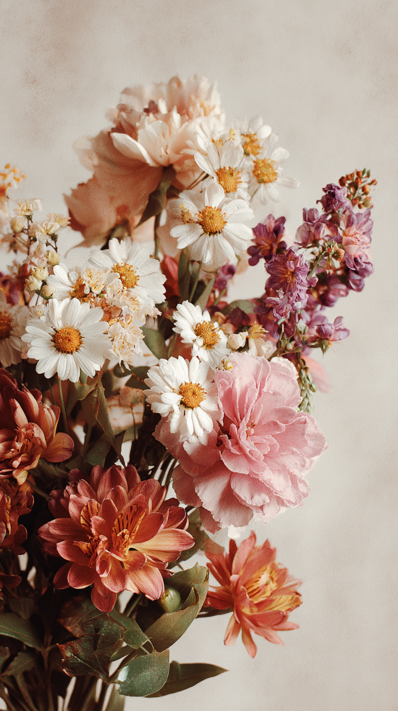 fond d'écran Bouquet de fleurs iphone 12 gratuit