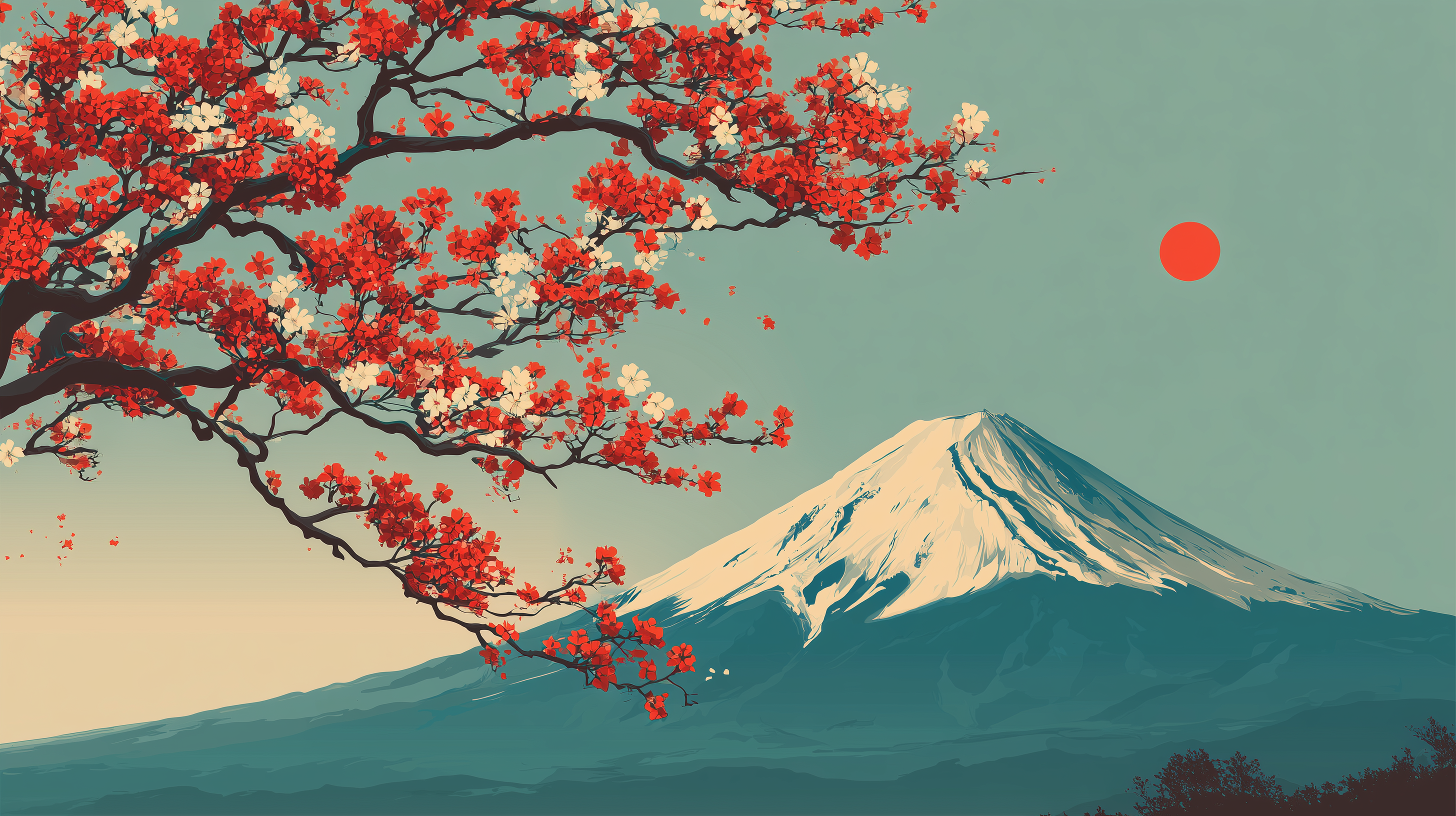 fond d'écran Mont Fuji Asus téléchargement gratuit